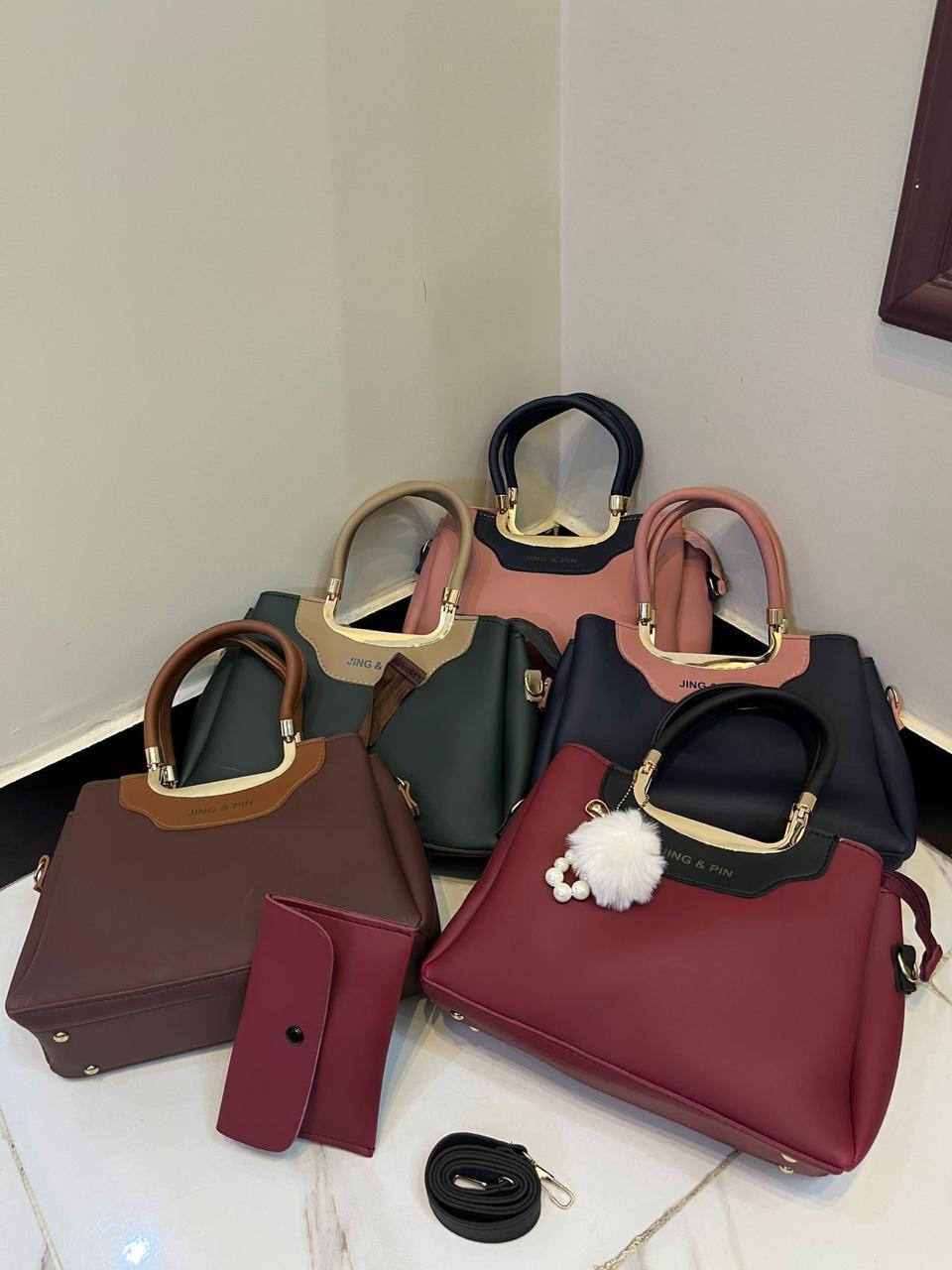 Jing & Pin Luxury 3-Piece Handbag Set