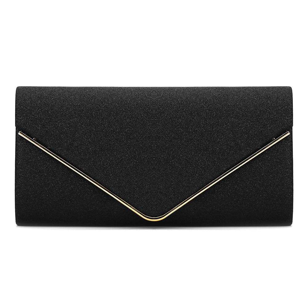 Glitter Envelope Clutch Bag