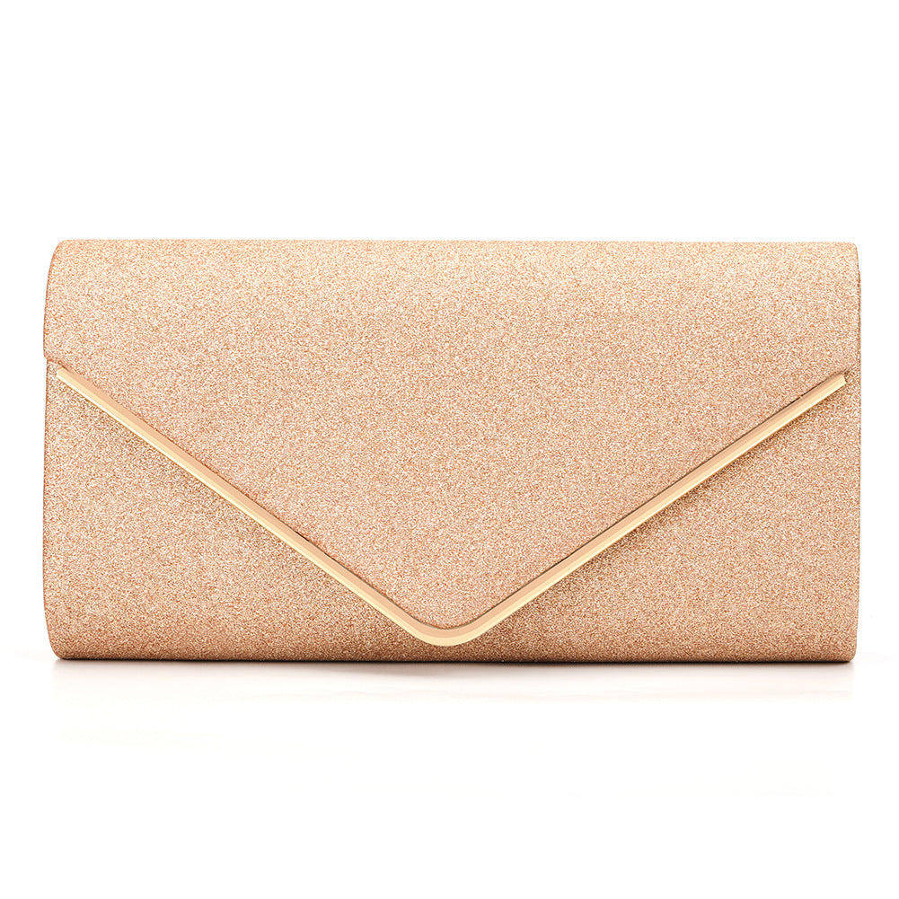 Glitter Envelope Clutch Bag