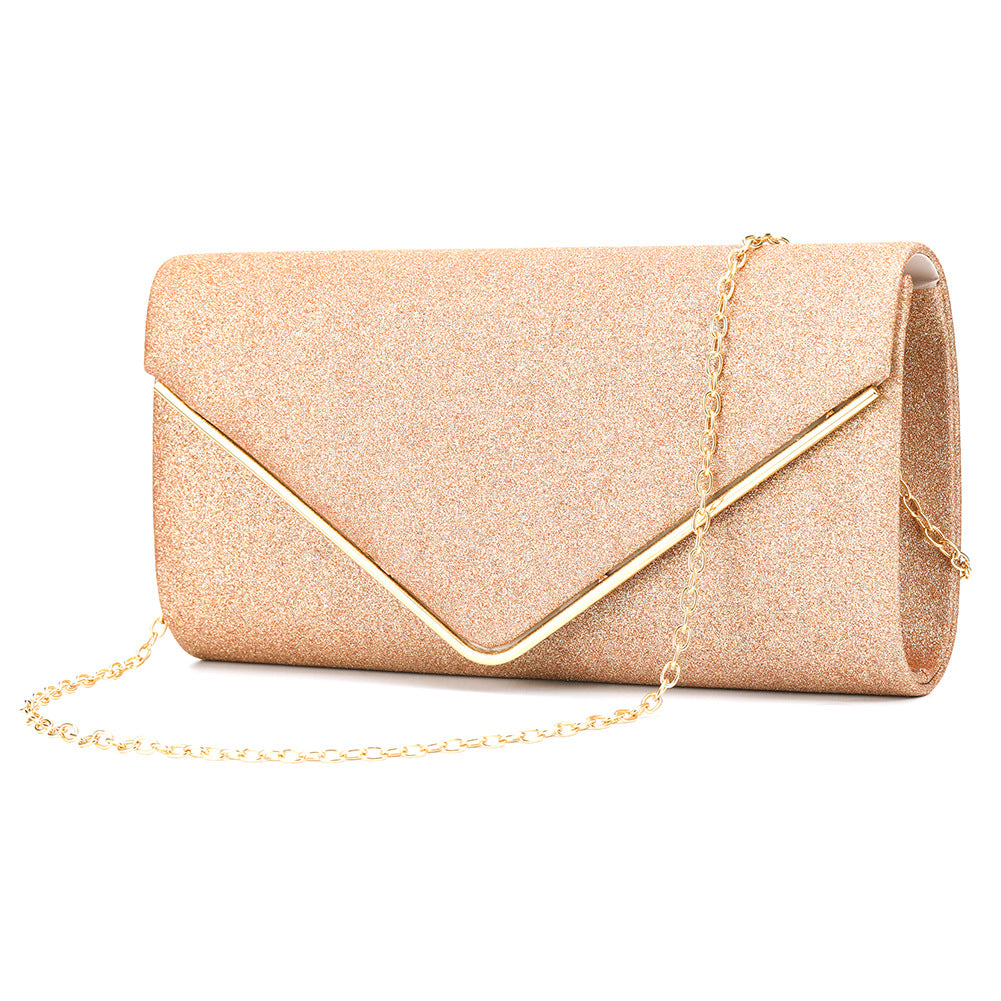 Glitter Envelope Clutch Bag