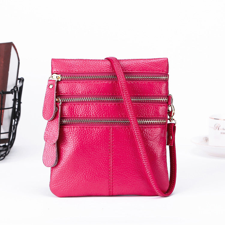 Multi-Zip Crossbody Sling Bag