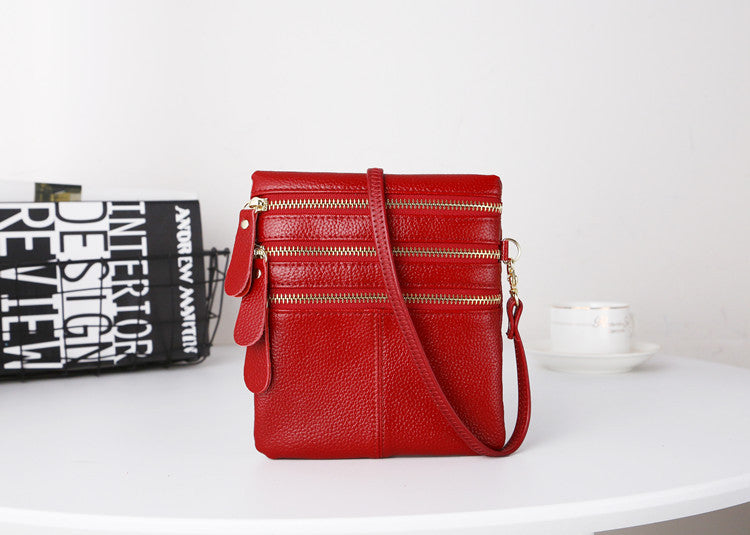 Multi-Zip Crossbody Sling Bag